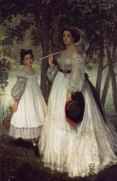 James Jacques Joseph Tissot Two Sisters oil painting image